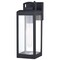 Vaxcel Kinzie 1 Light Dusk to Dawn Black Outdoor Wall Lantern Clear Glass T0566 - alternate 1